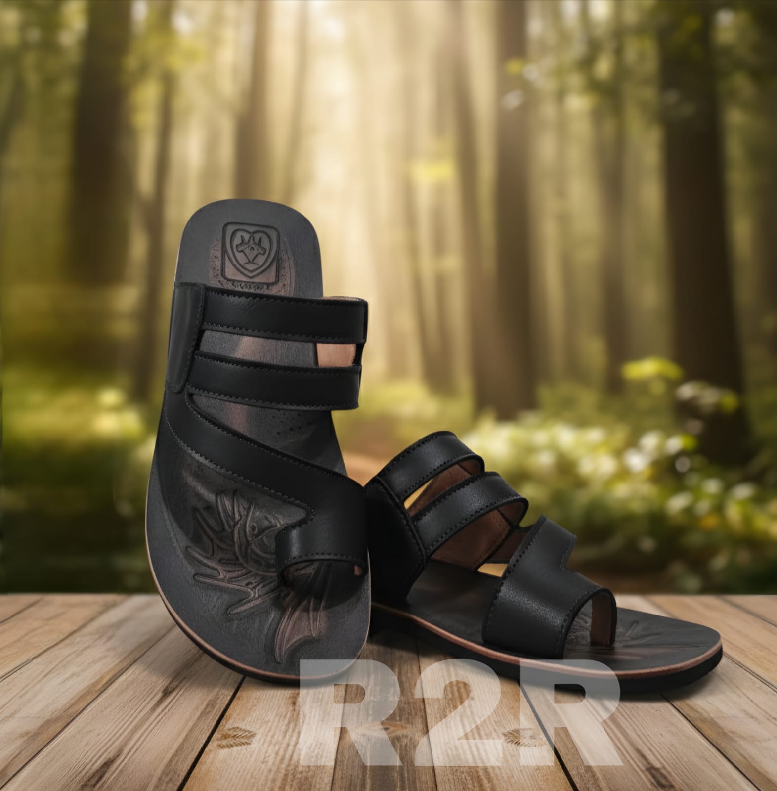 R2R Premium Leather Comfort Sandal