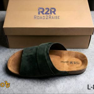 R2R Premium Leather Comfort Slides